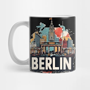 Berlin Pop Art Travel Vintage Mug